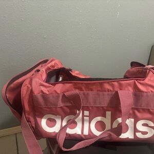 Adidas pink duffle bag